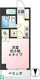 藤和シティコープ八王子並木町 ワンルームの間取図画像
