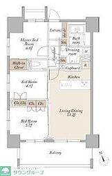 ライトテラス新宿御苑 18階3LDKの間取り