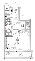 リアレスト東高円寺 1階1Kの間取り