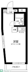 パレドール中野第2 ワンルームの間取図画像
