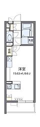 レオネクストエクセルアサヒ6 ワンルームの間取図画像