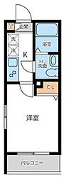 CITYSPIRE西新宿 1Kの間取図画像