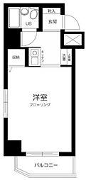 スカイコートエクセレント荻窪 ワンルームの間取図画像