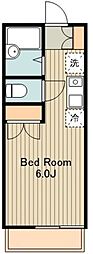 アケタ・アマビレ ワンルームの間取図画像