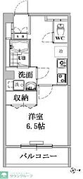 四谷グリーンマンション 1Kの間取図画像