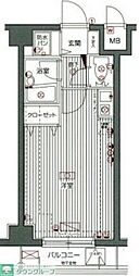ガラ・ステージ目白台 ワンルームの間取図画像