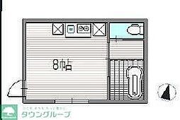 スギナミカフェレジデンス ワンルームの間取図画像