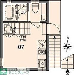 東新宿TerraceW 1LDKの間取図画像