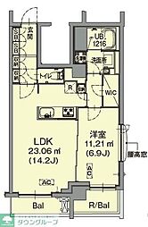 不二美屋III 1LDKの間取図画像