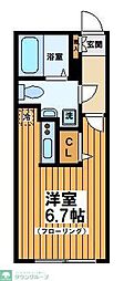 Branche中野富士見町 ワンルームの間取図画像