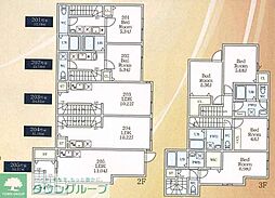 アーバングレイス東高円寺 1Kの間取図画像