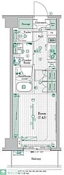 ブライズ高円寺 1Kの間取図画像