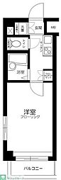 ルーブル新中野 1Kの間取図画像