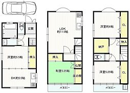 東大阪市御厨中1丁目 4SLDKの間取り