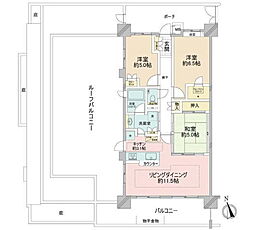 エクアス船橋夏見 3LDKの間取図画像