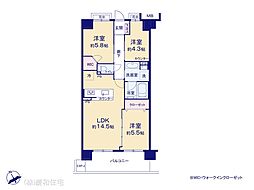 ブライトシティ船橋 3LDKの間取図画像