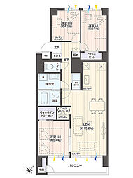 行徳ニューグランドハイツ 3LDKの間取図画像