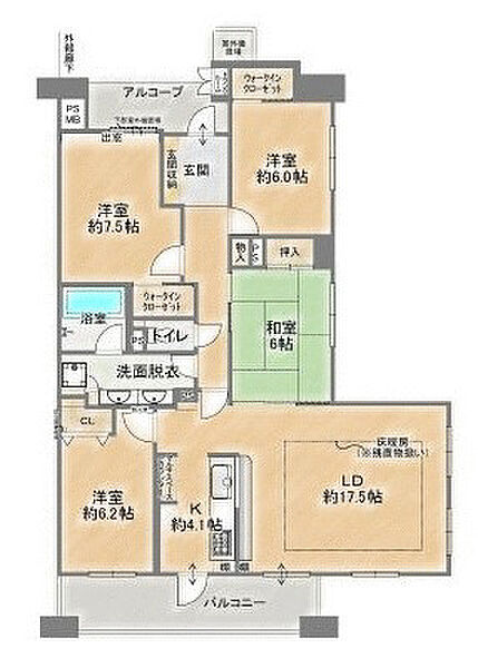 間取りを拡大表示