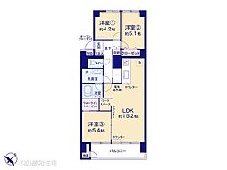 行徳ニューグランドハイツ 3LDKの間取図画像