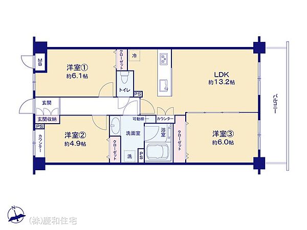 間取りを拡大表示