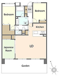 ウィズ松戸陽だまりの丘 3LDKの間取図画像