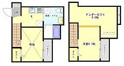 プルミエール ワンルームの間取図画像