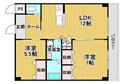 間取図画像 2LDK