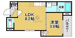 (仮称)F asecia Edel 1LDKの間取図画像