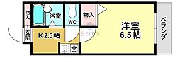 グランソレイユ曽根 1Kの間取図画像