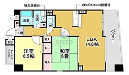 アールズコート 2LDKの間取図画像