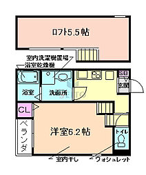 ライトブレス 1Kの間取図画像