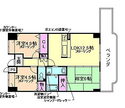イーストサイド加島 3LDKの間取図画像