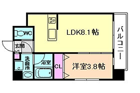 エスタート御幣島  ｜ 大阪府大阪市西淀川区御幣島2丁目（賃貸マンション1DK・2階・30.15㎡） その2