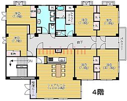 ラポートシェアハウス ワンルームの間取図画像