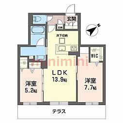 間取図画像 2LDK
