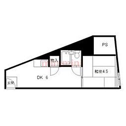 レジャープラザエイワ 1DKの間取図画像