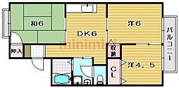 エル・ミズオ 3DKの間取図画像