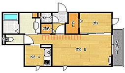 ベーネ・ルミエール 1LDKの間取図画像