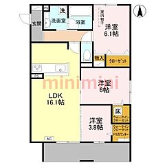 物件の間取り
