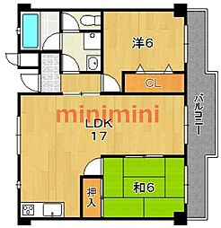 間取図画像 2LDK