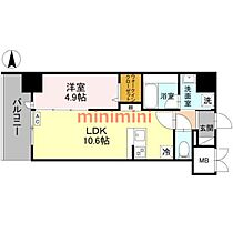 大阪府茨木市中津町（賃貸マンション1LDK・6階・39.56㎡） その2