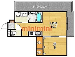 メゾンルミエール 1LDKの間取図画像