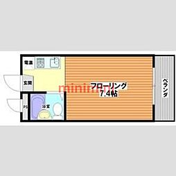 ソサエティ山手 1Kの間取図画像
