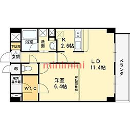 フェニックス穂波 1LDKの間取図画像