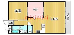 第2マンション南茨木 1LDKの間取図画像