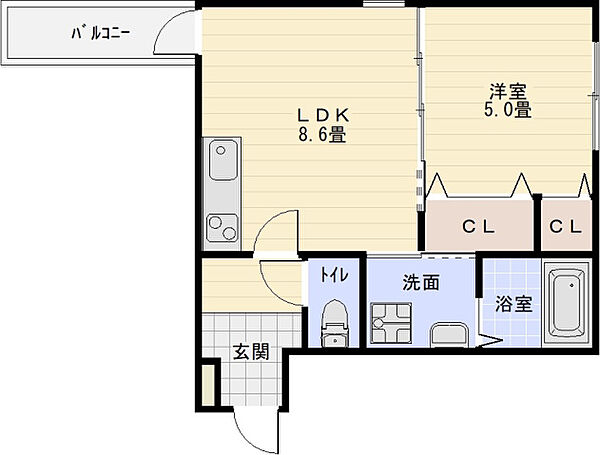 フジパレス法善寺 ｜大阪府柏原市法善寺１丁目(賃貸アパート1LDK・3階・35.52㎡)の写真 その2