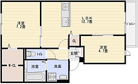 フルール  ｜ 大阪府柏原市古町３丁目（賃貸アパート2LDK・1階・58.37㎡） その2