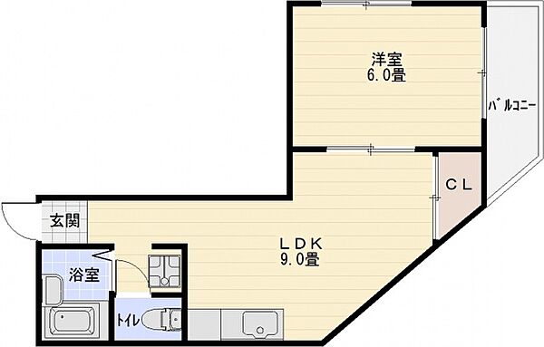 ハイツハピネス 301号室｜大阪府柏原市円明町(賃貸マンション1LDK・3階・36.00㎡)の写真 その2