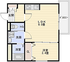 Ｆstyle柏原・田辺  ｜ 大阪府柏原市田辺１丁目（賃貸アパート1LDK・1階・29.95㎡） その2