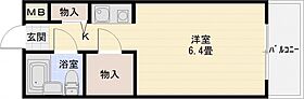 スカイキャンパス旭ヶ丘 305号室 ｜ 大阪府柏原市旭ケ丘４丁目1-10（賃貸マンション1R・3階・17.00㎡） その2